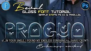 New Glass Font | Glass Font Dp Editing 2025 | Beval Glass font 2025 |Lettest Glass Font Dp Editing 