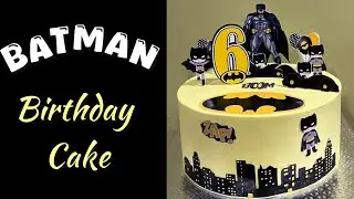 Batman birthday cake for boy| whipped cream frosting| how to make batman theme cake| आसान तरीके से 👆