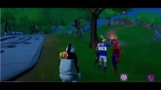 Fortnite Party Royale | Emote Battles | Using new Stash'd skin / KO this kid in Middle East Servers.