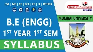 Mumbai University B.E. 1st Year 1st Semester Syllabus | Engineering First Year (2025)