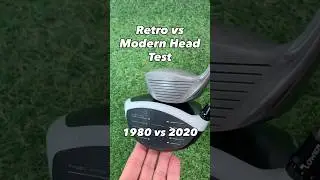 TaylorMade Pittsburgh Persimmon 1980 vs Sim2 from 2020 Driver Test. Retro vs Modern #golf #golfer