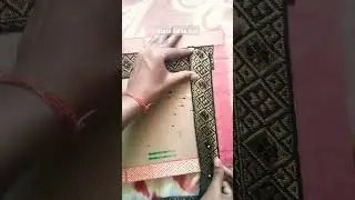 DIY with Saree lace #art #painting #wallhandingdiy #Diy #artandcraft #craftwithlace