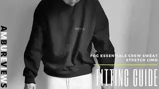 Fear of God Essentials Summer Core Crew Sweat - Stretch Limo - Sizing and Fit