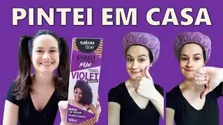 PINTEI O CABELO COM TONALIZANTE ROXO - Salon Line Color Express Fun Violet Fantasy