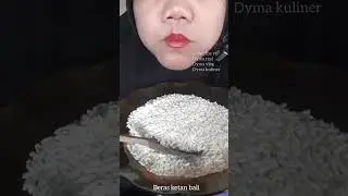 DYMA KULINER 💕ASMR RAW RICE EATING💕 Makan Beras Mentah💕 #mukbang #asmr #asmrsounds