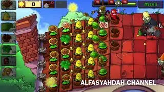 Plants vs zombies ROOF level 9 ! ADVENTURE 1 ! 100% easy ! no hack