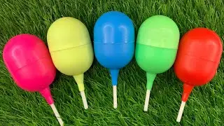 🌈 Satisfying Video | Kinder Surprise and Corby FunEgg ASMR Opening - YummyRainbow Candy LollipopsI