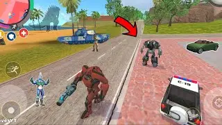 Rope Hero: Vice Town (Transformer Ball Fight Car Robot) Ball Robot Fight Tank - Android Gameplay HD