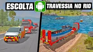 Universal Truck Simulator - Carro Escolta e Travessia No Rio