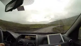 Driving Oxi pass Iceland