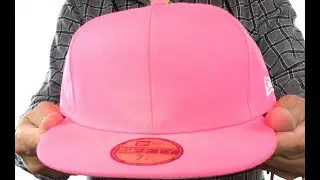 New Era '59FIFTY-BLANK' Neon Pink Fitted Hat