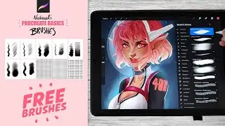 ✏️ Мой пошаговый обзор базового набора кистей Procreate (+ БЕСПЛАТНАЯ ЗАГРУЗКА)