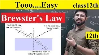 Brewster's law class 12th physics || Abhishek sahu