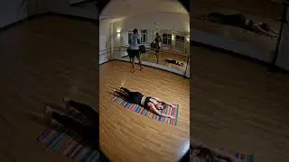 Calm Yoga Practice Then Sleeping | Security Camera Footage Style #shorts #ai