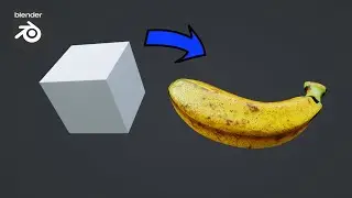 how to make a bananas in 1 minute in blender lazy tutorial
