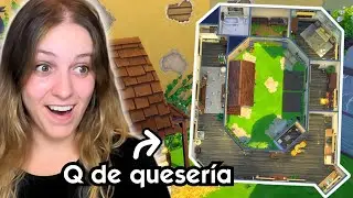 LETRA Q de QUESER&Iacute;A 🧀 | CASAS como LETRAS en Los Sims 4 🔠🏡  || Marta