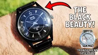 BEST HMT of 2022! Unboxing & Review TRANSPARENT Caseback Black SAATHI!