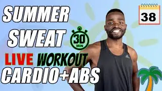 Beginner And Intermediate Follow Along workout, Summer Sweat Workout Program, DAY 38 CARDIO