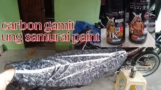 DIy carbon hydro dip with #samuraipaintphilippines step by step tutorial panuorin @bosbebo