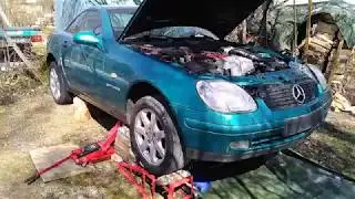 722.6-automaattivaihteiston johdinlevyn vaihto osa 1 Mercedes-Benz SLK 230 -99