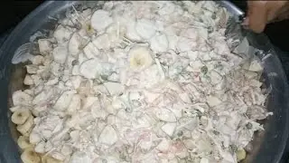 Fresh Creamy Fruit Salad _ Special Fruit Salad Recipe by Lyallpur kitchen _ (Ramadan Recipe)