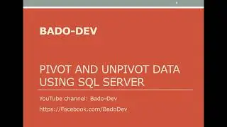 Sql Server - Pivot and Unpivot data