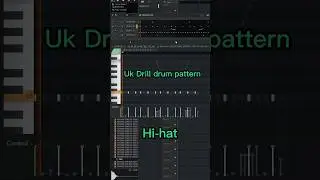 Basic UK Drill Drum Pattern. Save it for the future beats. #beatmaking #ukdrill #flstudio