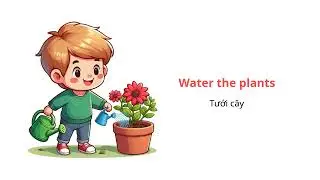 Học từ vựng tiếng anh về các công việc nhà | Household Chores Vocabulary