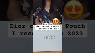 Dior Cosmetic Bags I gifted to my friends 😍 Dior Gift with Purchase #beauty #giftideas #makeup #gwp
