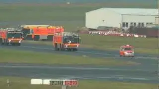 Großübung -über 500 Einsatzkräfte- am Flughafen Hamburg