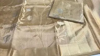 One gram satin tissue💖|pure handloom paper silk😍|mashroo satin pattu✨✨|warm pattu weaving buttas🥻👈🤩