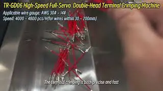 TR-GD06 High-Speed Full-Servo Double-Head Terminal Crimping Machine