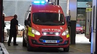 London Fire Brigade, Dowgate, Ford Transit Fire Investigation Vehicle (OK12) turnout to incident