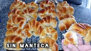 Medialunas SIN MANTECA ( MUY ECONÓMICAS Y FÁCILES )