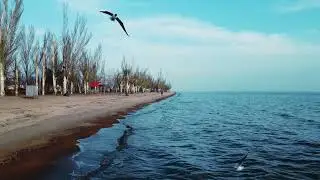 Мариупольский пляж март 2023