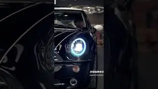 Mini R50 before and after installation of headlights. #automobile #miniledheadlight  #minicooper