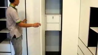 Wall Bed Concept & Design,Hidden Wall Bed,Hidden Bed,Space Saving Bed-QueenV1530 Modular System.