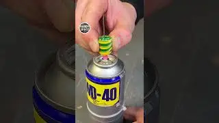 Craftsmen, Remember This! WD-40 Trick with Tape and Syringe #tricks