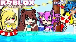 LE RAGAZZE VANNO IN PISCINA SU GACHA LIFE ROBLOX ROLEPLAY!