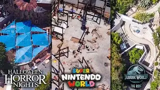 HHN 2020 Construction Update and NEW Jurassic World Scene at Universal Studios Hollywood