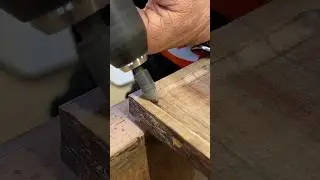 Using a Rotary Burr to Refine the Tip Tray #shorts #carpentry #woodworking #woodwork #wood #rotary