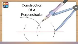 How To Draw Perpendicular On A Given Line Segment||Maths By Lisa MG||Drive Your Logic