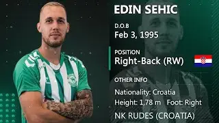 Edin Sehic ● Right-Back (Right Winger) ● Football CV 2023