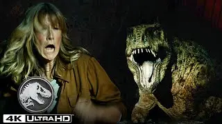 Un Dimetrodon de Cueva Ataca a Ellie Sattler, a Alan Grant y a Maisie Lockwood | Jurassic World