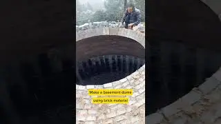 Make a basement dome using brick material