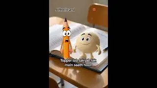 Pencil vs Rubber Exam Funny Talking Reel #shorts #shortvideo  #AIReelbrand #short #shortsfeed