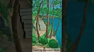 Painted By My Filkor Daughter #Nature's Lover #Natureart #Amazing #Talented Kid #Shorts