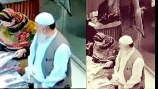 A strange robbery in a clothing Shop | An old man was caught on camera stealing Cloth | CCTV Fight