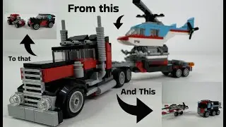 LEGO 31146 Flatbed Truck with Helicopter 3in1 Creator Series &ndash; LEGO Speed Build