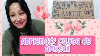 Abriendo caja de Amodil y me pedí las sombras más lindas del mundo 